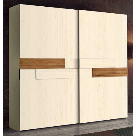 2429  Raw or finished wooden 2 sliding doors wardrobe, finishes to customer choice