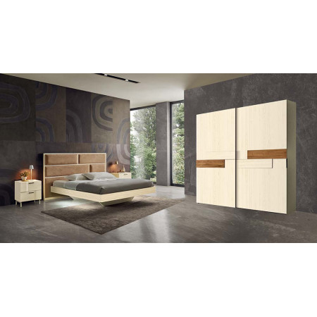 2429  Raw or finished wooden 2 sliding doors wardrobe, finishes to customer choice