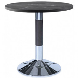 2523  Chromed, stainless, or black table base, max cm 80 top