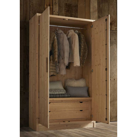 2435  Raw or finished wooden double bed, finishes to customer choice