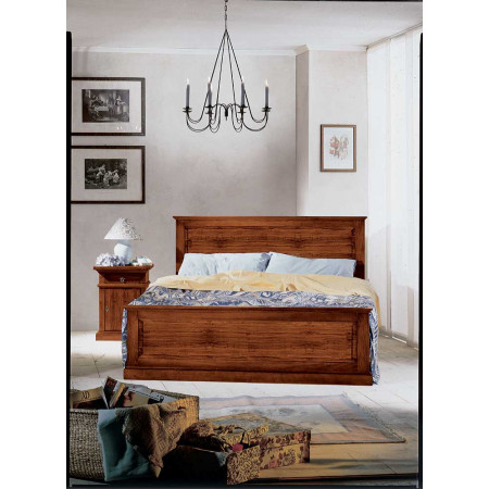 2452  Letto 1 piazza o 1 piazza e mezza in legno grezzo o finito, finiture a scelta cliente