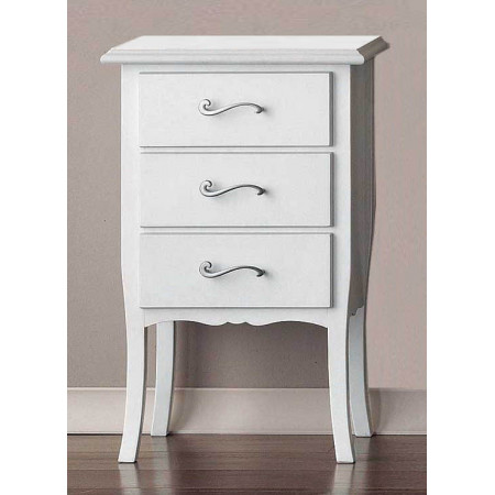 2457  Raw or finished wooden 3 drawers night stand, finishes to customer choice