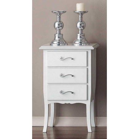 2457  Raw or finished wooden 3 drawers night stand, finishes to customer choice