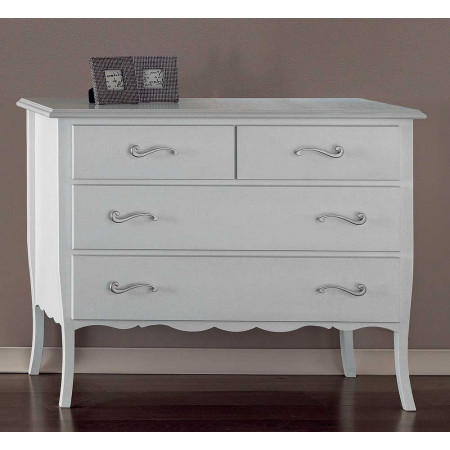 2458  Raw or finished 4 drawers wooden dresser, finishes to customer choice