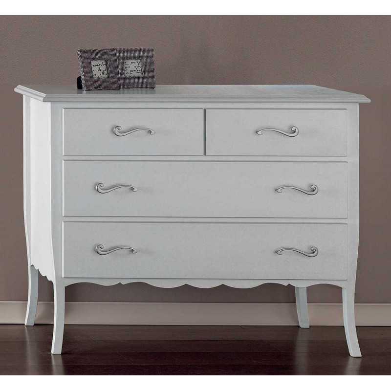 2458  Raw or finished 4 drawers wooden dresser, finishes to customer choice