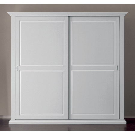 2459  Raw or finished 2 sliding doors wooden wardrobe, finishes to customer choice