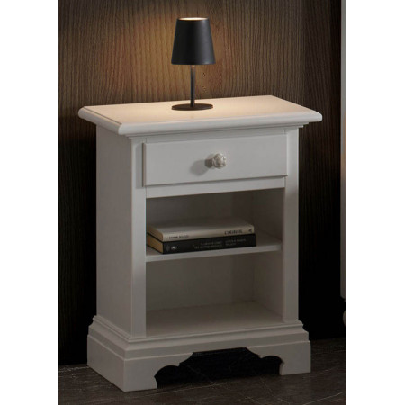 2462  Raw or finished wooden night stand 1 drawer, finishes to customer choice