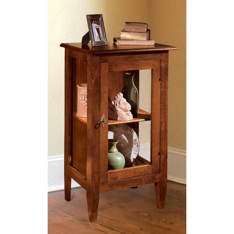 2469  Vetrinetta 1 porta in legno grezzo o finito, finiture a scelta cliente