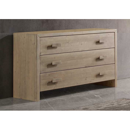 2472  Raw or finished 3 drawers wooden dresser, finishes to customer choice