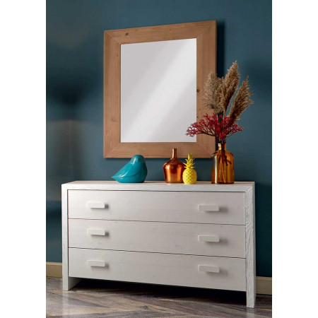 2472  Raw or finished 3 drawers wooden dresser, finishes to customer choice