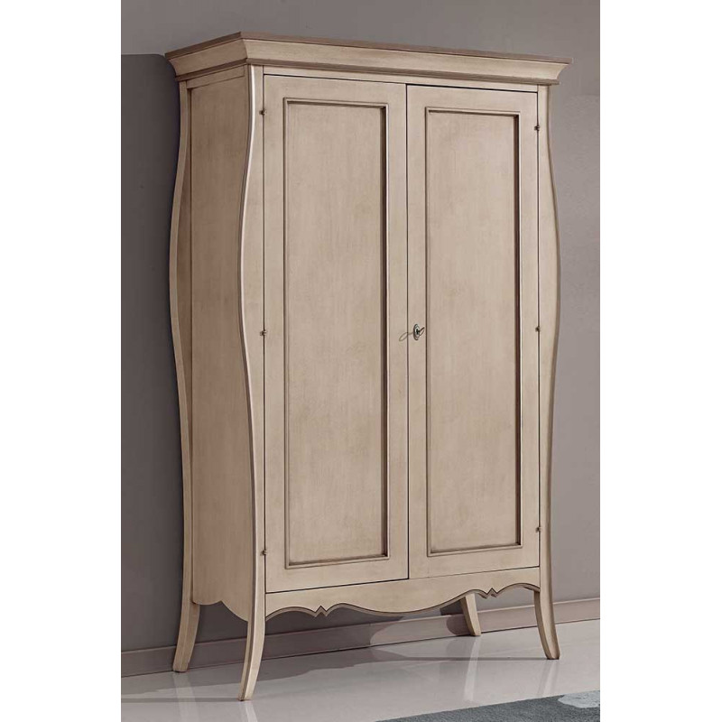 2474  Raw or finished 2 doors wooden wardrobe, finishes to customer choice