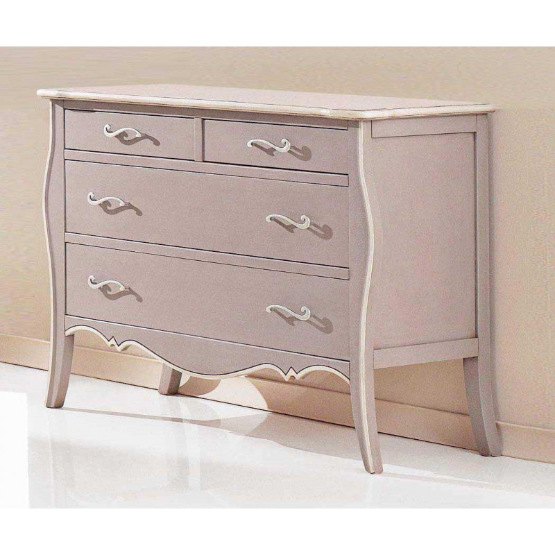 2478  Raw or finished 4 drawers dresser, finishes to customer choice