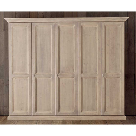 2492  Raw or finished 5 doors dismantled wardrobe, finishes to customer choice