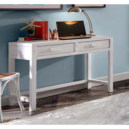 2497  Scrittoio 2 cassetti in legno grezzo o finito, finiture a scelta cliente