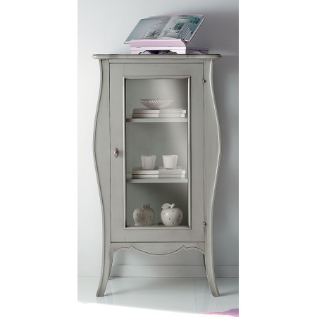 2509  Raw or finished wooden 1 door display cabinet, finishes to customer choice