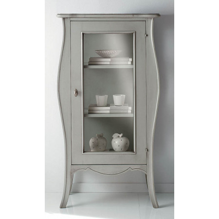 2511  Raw or finished wooden 1 door display cabinet, finishes to customer choice
