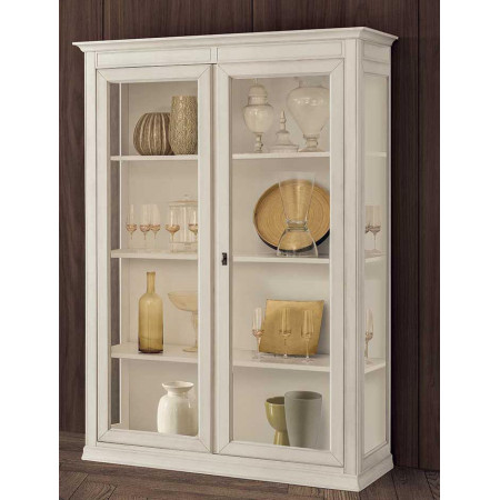 2515  Raw or finished wooden 2 doors display cabinet, finishes to customer choice