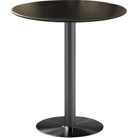 2520/BT Black finished or stainless steel table base, max ø 80, 80x80 top