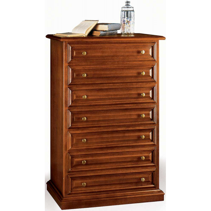 2529  Raw or finished 7 drawers chest, finishes to customer choice