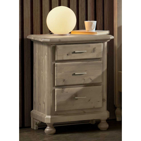 2534  Raw or finished 3 drawers night stand, finishes to customer choice