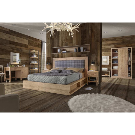 2435  Raw or finished wooden king size bed, finishes to customer choice