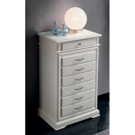 2544  Raw or finished wooden 7 drawers chest, finishes to customer choice