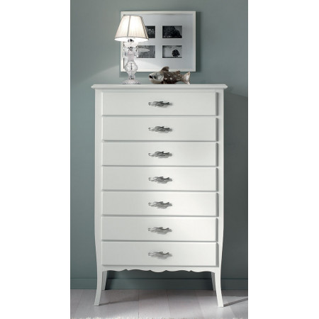 2546  Raw or finished wooden 7 drawers chest, finishes to customer choice