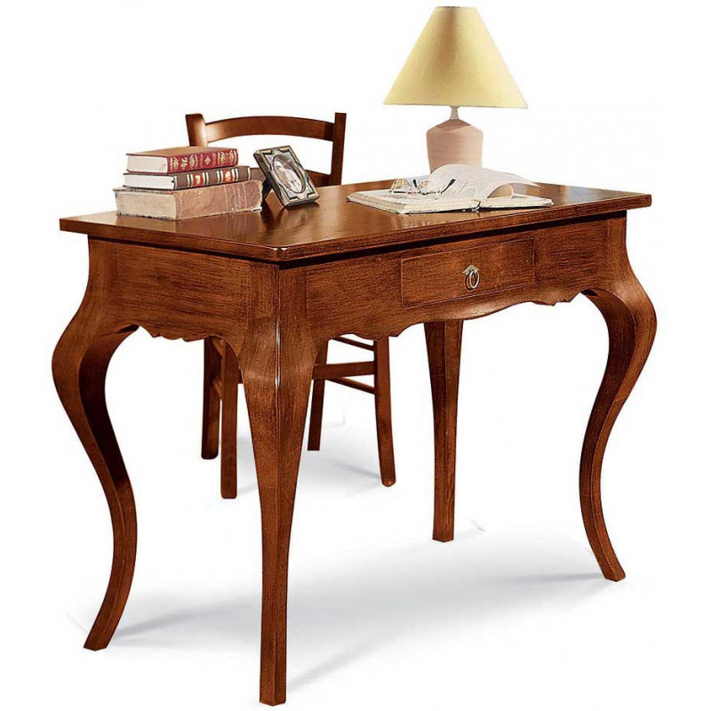 2547  Raw or finished wooden 1 drawer writing desk, finishes to customer choice