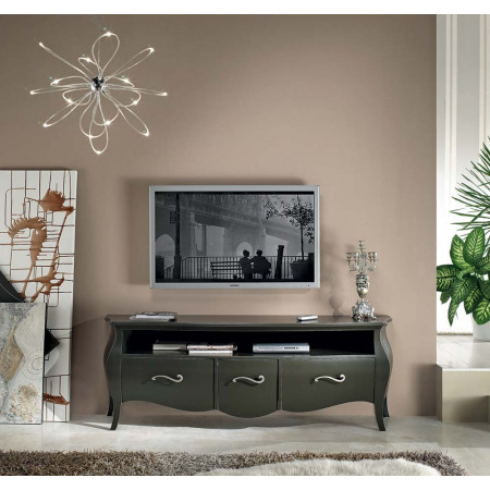 2558  Raw or finished wooden 2 or 3 drawers TV stand, finishes to customer choice