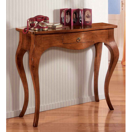 2585  Raw or finished wooden 1 drawer wall console, finishes to customer choice