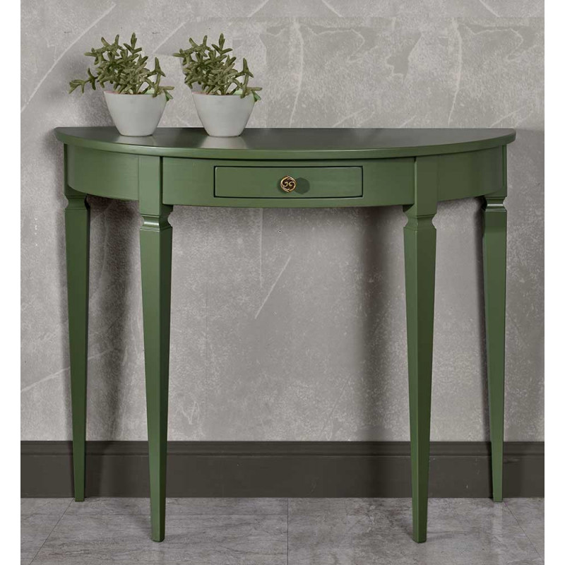 2587  Raw or finished wooden 1 drawer wall console, finishes to customer choice