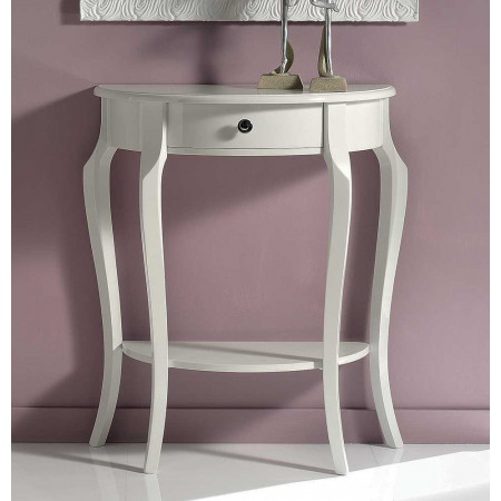 2589  Raw or finished cherry wood 1 drawer wall console, finishes to customer choice