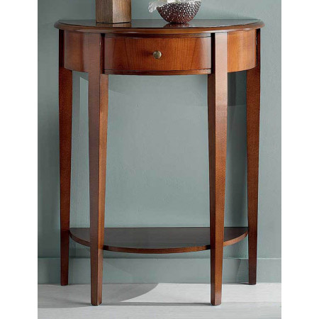 2591  Raw or finished cherry 1 drawer wall console, finishes to customer choice