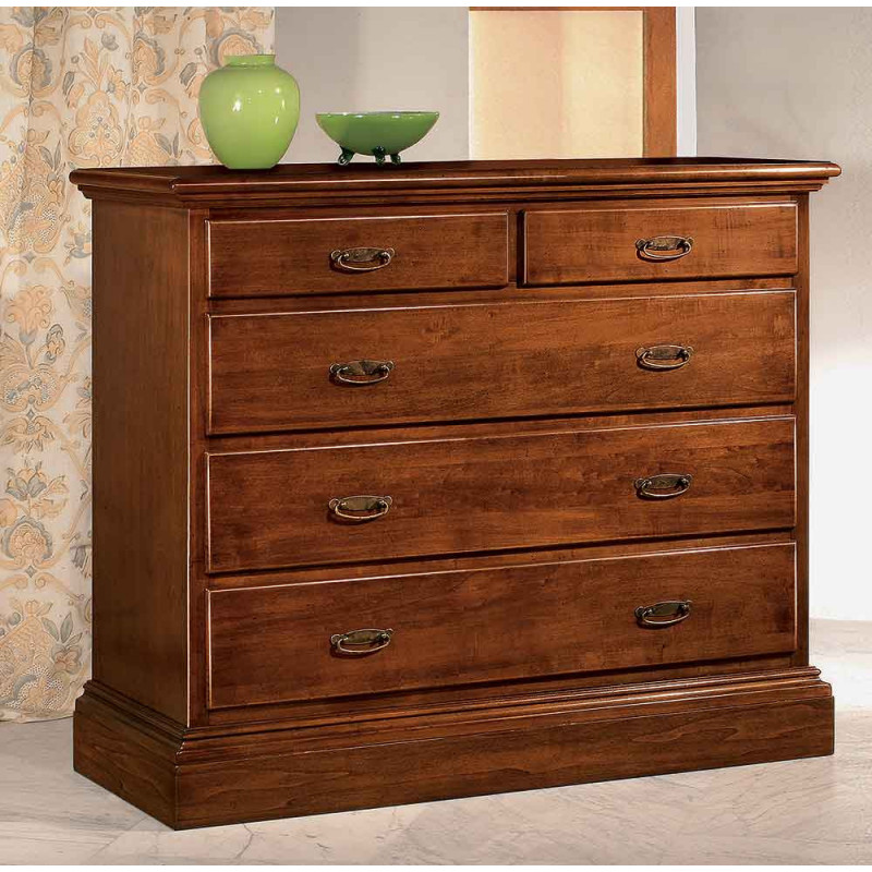 2596  Raw or finished 5 drawers dresser, finishes to customer choice