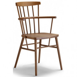 934C Raw or finished beech wood armchair, finishing to choice