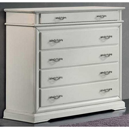 2602  Raw or finished 5 drawers dresser with flap, finishes to customer choice