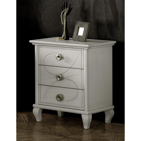 2604  Raw or finished 3 drawers night stand, finishes to customer choice