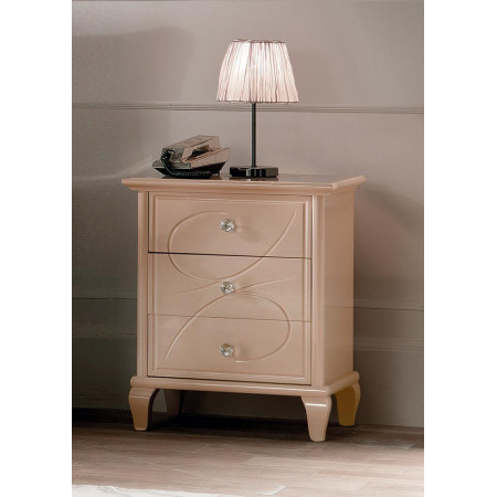 2604  Raw or finished 3 drawers night stand, finishes to customer choice