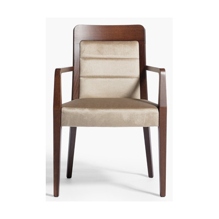 006/C  Raw or finished bech wood armchair, finishes to choice