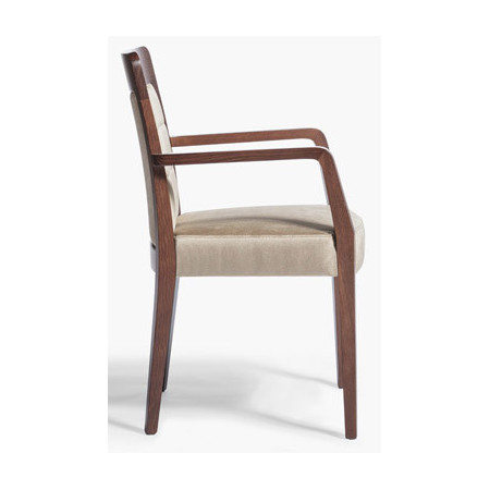 006/C  Raw or finished bech wood armchair, finishes to choice