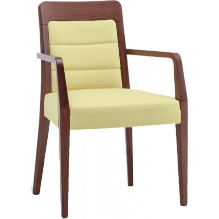 006/C  Raw or finished bech wood armchair, finishes to choice