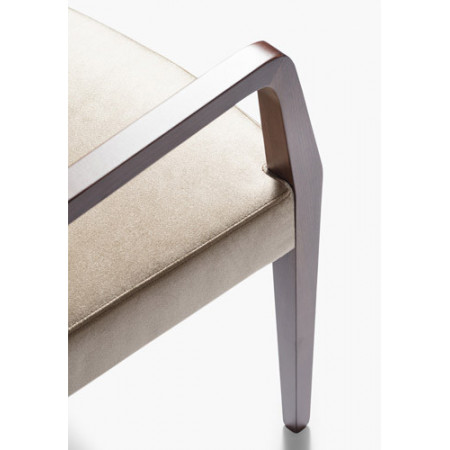 006/C  Raw or finished bech wood armchair, finishes to choice