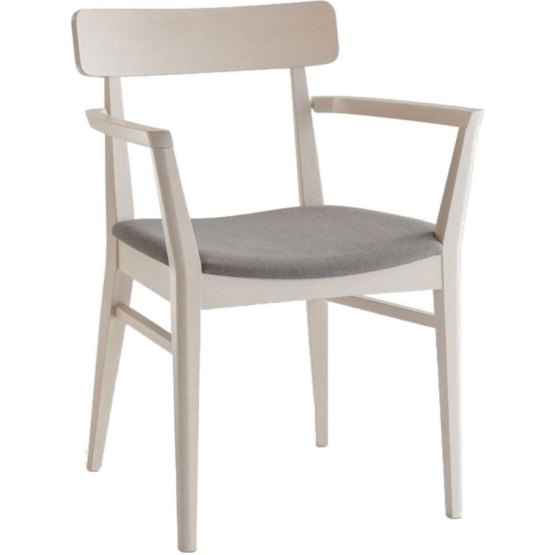 010/C  Raw or finished bech or ash wood armchair, finishes to choice