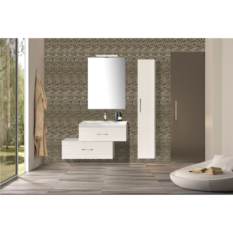 Simply cm 80 bathroom, 3 finishes availables