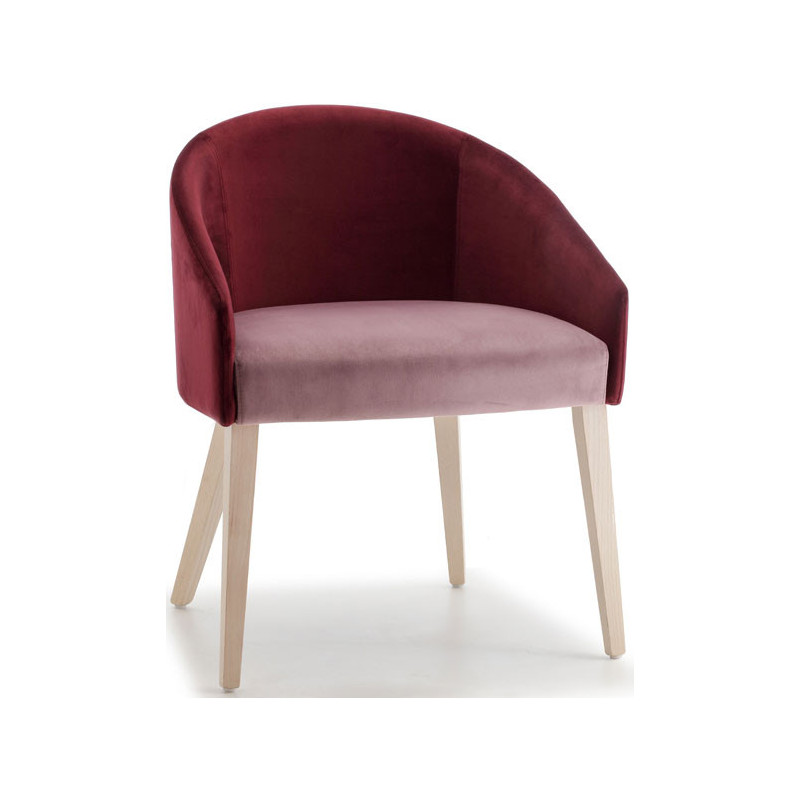978  Raw or finished beech wood armchair, finishing to choice
