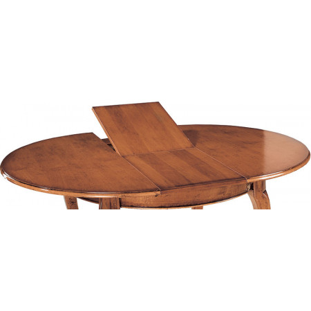 208T Raw or finished extending table with veneered top, finishing to choice