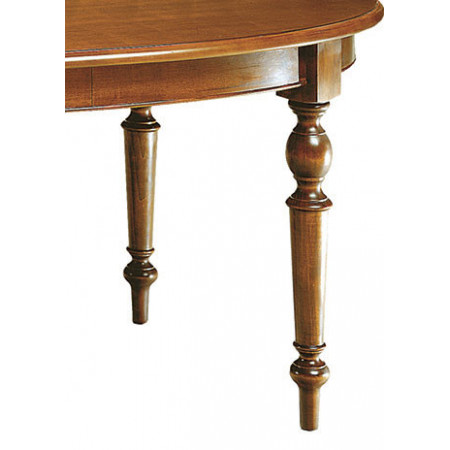 208T Raw or finished extending table with veneered top, finishing to choice