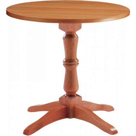 256/BTM  Raw or finished beech wood increased table base, top to customer choice