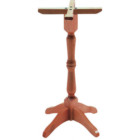 256/H  Raw or finished beech wood high table base, top to customer choice