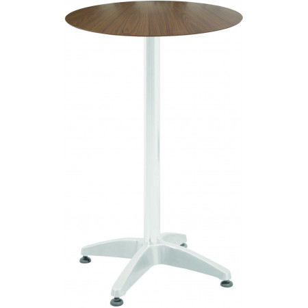 275  Weighted aluminium high table base, top to customer choice